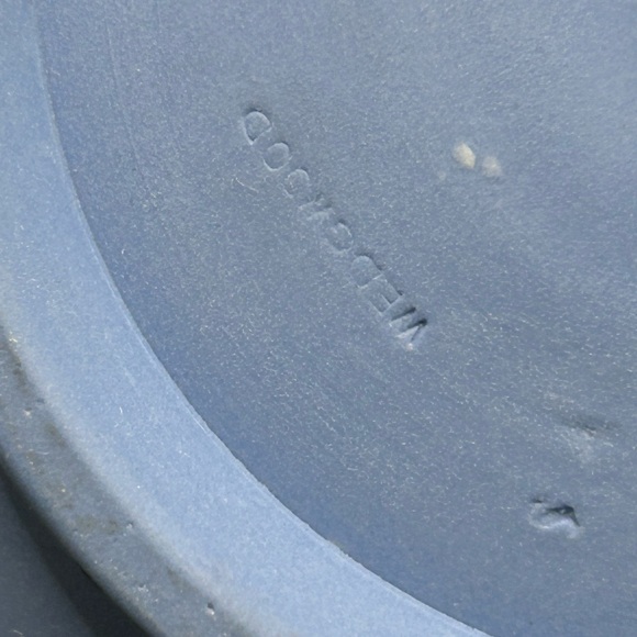 VTG Wedgwood England Blue Jasperware Collectible Greco Roman Motif Teapot, Lid - Picture 11 of 16